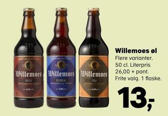 Kvickly Willemoes øl tilbud