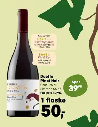 Duette pinot noir