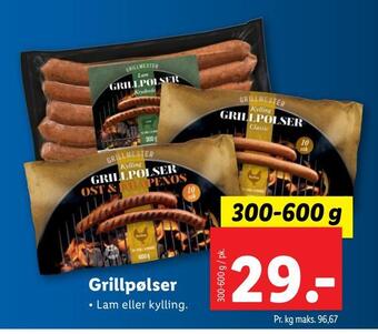 Lidl Grillpølser tilbud