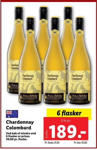 Lidl Chardonnay colombard tilbud