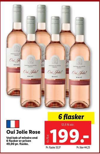 Lidl Oui jolie rose tilbud