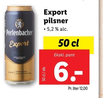 Lidl Export pilsner tilbud