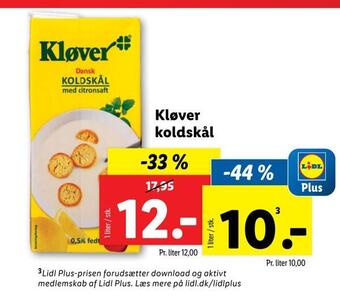 Lidl Kløver koldskål tilbud