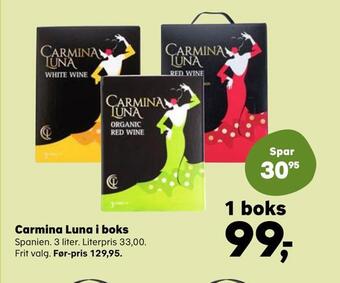 SuperBrugsen Carmina luna i boks tilbud