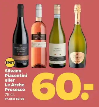 Silvano piacentini eller le arche prosecco