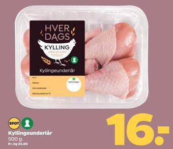 Netto Kyllingeunderlår tilbud