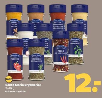 Netto Santa maria krydderier tilbud