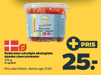 Netto Pedersens udvalgte økologiske danske cherrytomater tilbud