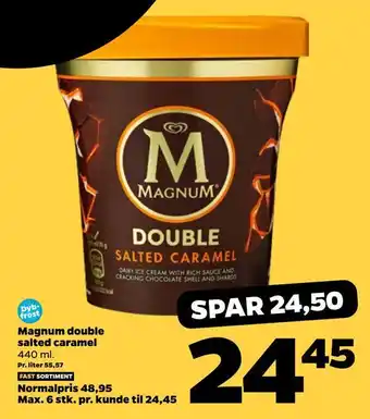 Netto Magnum double salted caramel tilbud