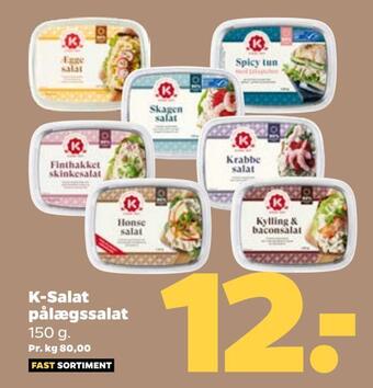 Netto K-salat pålægssalat tilbud