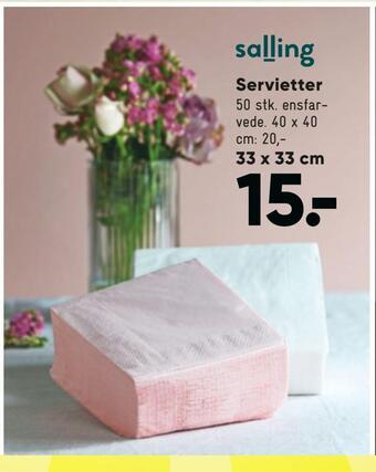Bilka Servietter tilbud