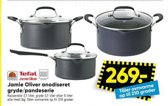 Bilka Jamie oliver anodiseret gryde/pandeserie tilbud