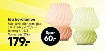 Bilka Ida bordlampe tilbud
