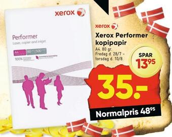 Xerox performer kopipapir