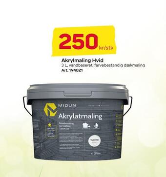 Akrylmaling hvid