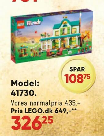 Bilka Spar 25% på lego æsker tilbud