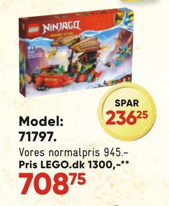 Bilka Spar 25% på lego æsker tilbud