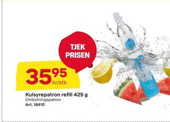 Byggmax Kulsyrepatron refill 425 g tilbud