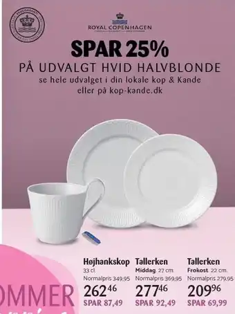 Kop & Kande Royal copenhagen tilbud