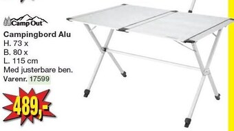 Harald Nyborg Campingbord alu tilbud
