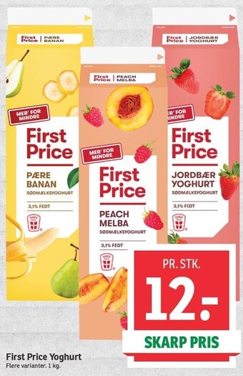 SPAR First price yoghurt tilbud