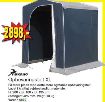 Harald Nyborg Opbevaringstelt xl tilbud