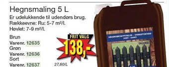 Harald Nyborg Hegnsmaling 5 l tilbud
