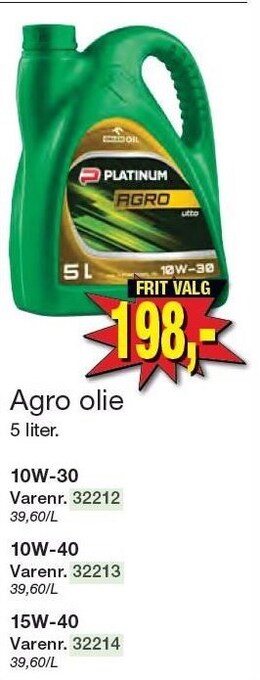 Harald Nyborg Agro olie tilbud