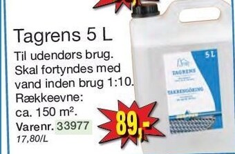 Harald Nyborg Tagrens 5 l tilbud