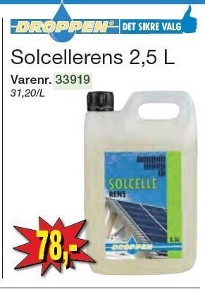 Harald Nyborg Solcellerens 2,5 l tilbud