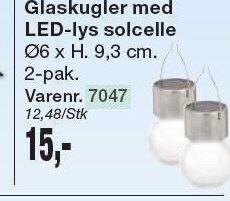 Harald Nyborg Glaskugler med led-lys solcelle tilbud