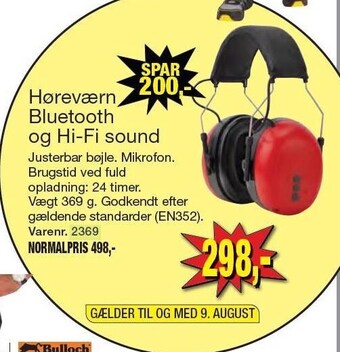 Harald Nyborg Høreværn bluetooth og hi-fi sound tilbud