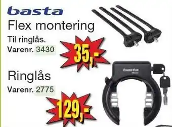 Basta flex montering eller ringlås