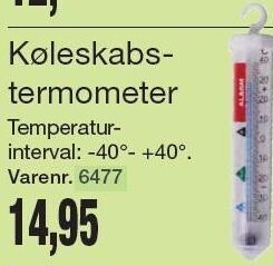 Harald Nyborg Køleskabstermometer tilbud