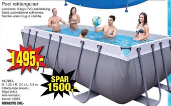Harald Nyborg Pool rektangulær tilbud