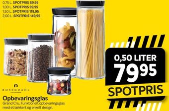 Din Isenkræmmer Rosendahl opbevaringsglas tilbud