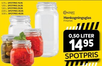 Concept henkogningsglas