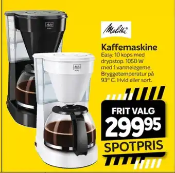 Din Isenkræmmer Melitta kaffemaskine tilbud