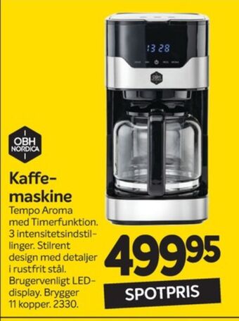 Din Isenkræmmer Obh nordica kaffemaskine tilbud