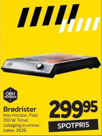 Din Isenkræmmer Obh nordica brødrister tilbud
