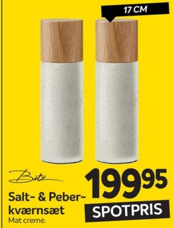 Din Isenkræmmer Bitz salt og peber-sæt tilbud