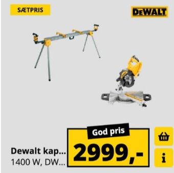 10-4 Byggecenter Dewalt kap- og geringssav & arbejdsbord tilbud