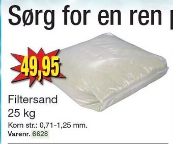 Harald Nyborg Filtersand 25 kg tilbud