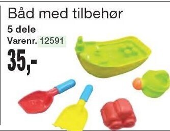 Båd med tilbehør