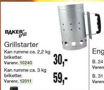 Harald Nyborg Baker grill grillstarter tilbud