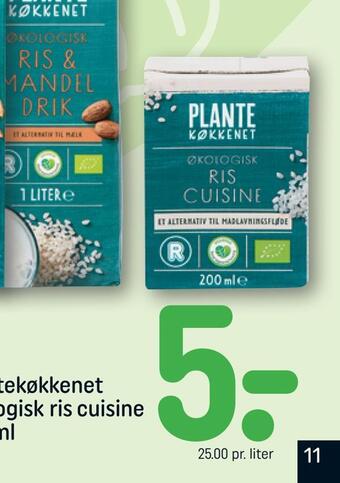 REMA 1000 Plantekøkkenet økologisk ris cuisine tilbud