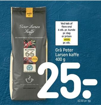 REMA 1000 Grå peter larsen kaffe tilbud
