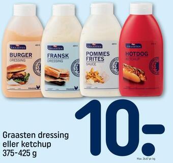 REMA 1000 Graasten dressing eller ketchup tilbud