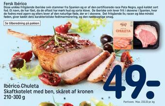 REMA 1000 Ibérico chuleta skaftkotelet med ben, skåret af kronen tilbud
