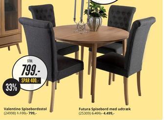 My Home Valentino spisebordsstol tilbud